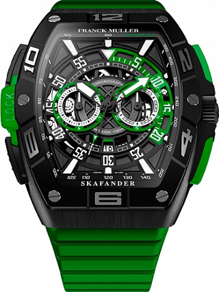 Franck Muller Replica SKF 46 DV CC DT TTNRBR TTNR GREEN Skafander Chronograph watch